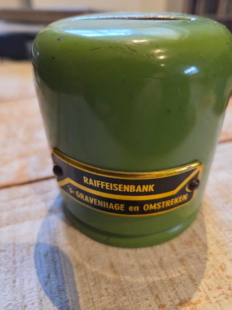 Vintage Raiffeisenbank Spaarpot - Den Haag, Ophalen of Verzenden