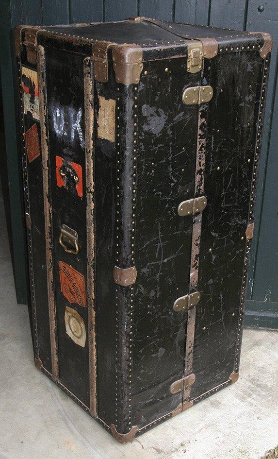 Vintage Stoomboot Kledingkast Koffer, 1900S, Antiek en Kunst, Antiek | Overige Antiek, Ophalen