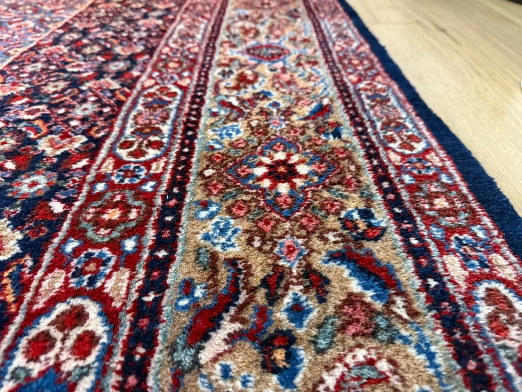 Groot XXL Handgeknoopt Perzisch Bidjar tapijt  405 x 295 cm, Huis en Inrichting, Stoffering | Tapijten en Kleden, Crème, Info@bababoho.com