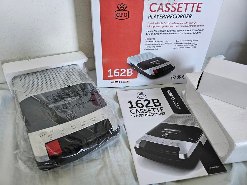 GPO 162B - Portable Cassette Recorder NIEUW, Ophalen of Verzenden, Enkel, Overige merken