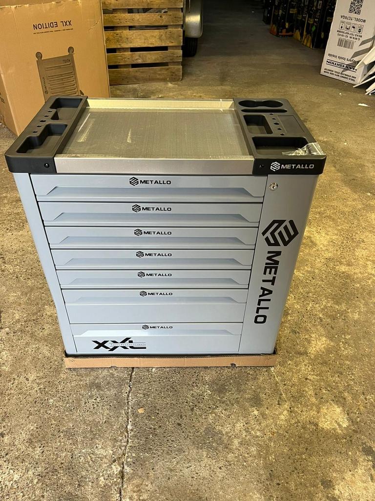 METALLO XXL Gereedschapswagen - 7 Lades Gevuld, Doe-het-zelf en Verbouw, Gereedschapskisten, Nieuw, Gevuld, Ophalen