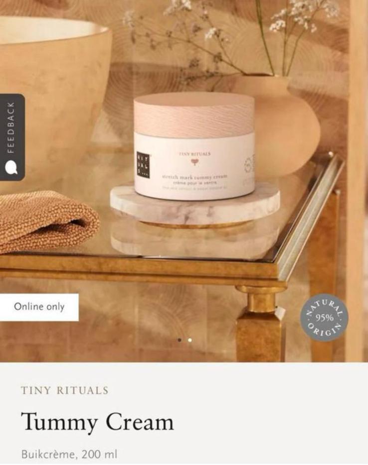 Tiny Rituals Stretch mark tummy cream 200 ml nieuw!, Ophalen of Verzenden, Nieuw, Bodylotion, Crème of Olie