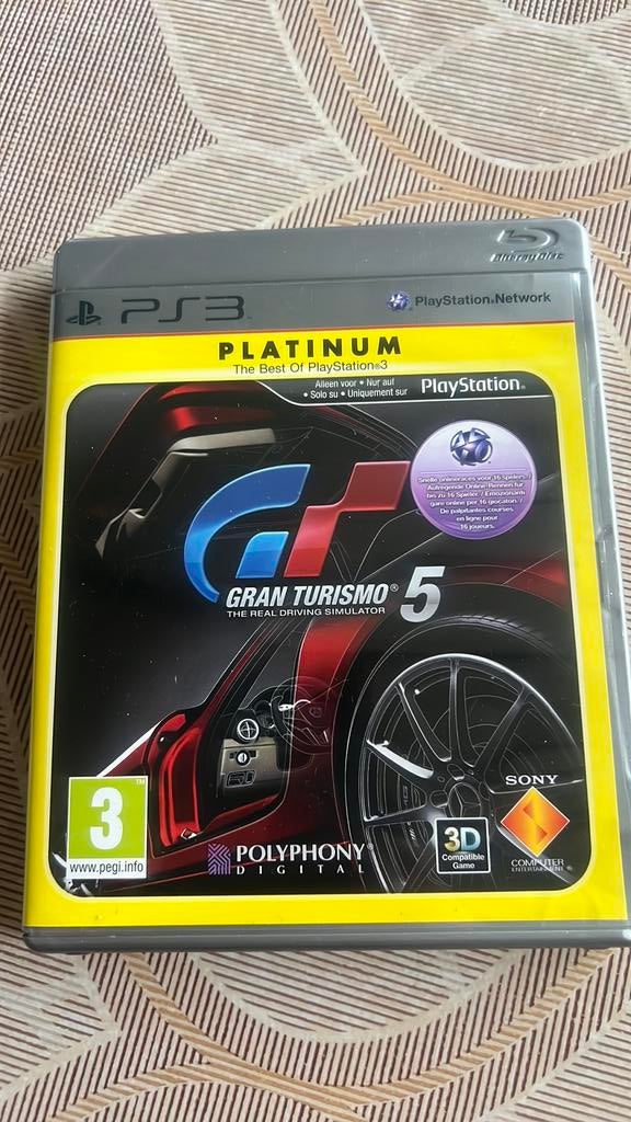 Te koop spel gran turismo5, Ophalen, Racen en Vliegen, 2 spelers, Zo goed als nieuw