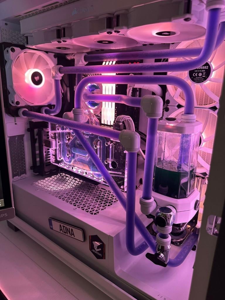 Corsair custom game pc waterkoeling Intel VASTE PRIJS 850eu, 32 GB, Ophalen of Verzenden, Zo goed als nieuw, Gaming