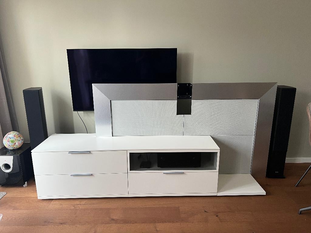 TV meubel mediaframe, Ophalen, Zo goed als nieuw, 200 cm of meer, Minder dan 100 cm