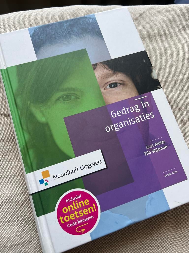Gedrag in Organisaties - Studieboek, Boeken, Ophalen of Verzenden, Gamma, Zo goed als nieuw, HBO