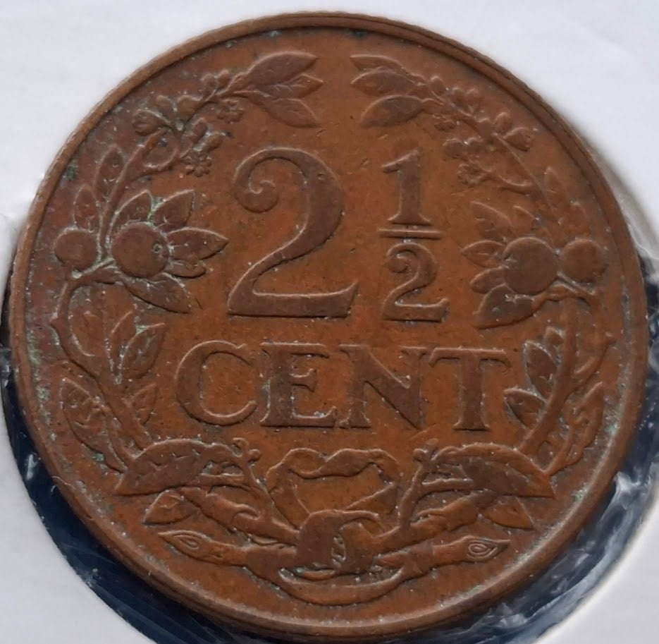 2 1/2 cent 1929 - Wilhelmina*, Verzenden, Koningin Wilhelmina, Overige waardes, Losse munt