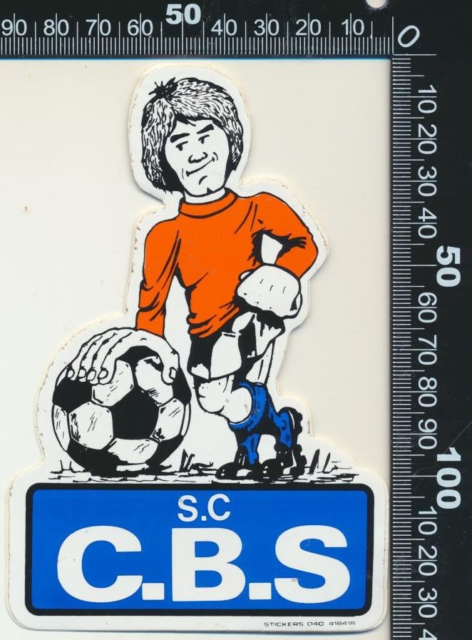Sticker: SC CBS, Ophalen of Verzenden, Zo goed als nieuw, Sport