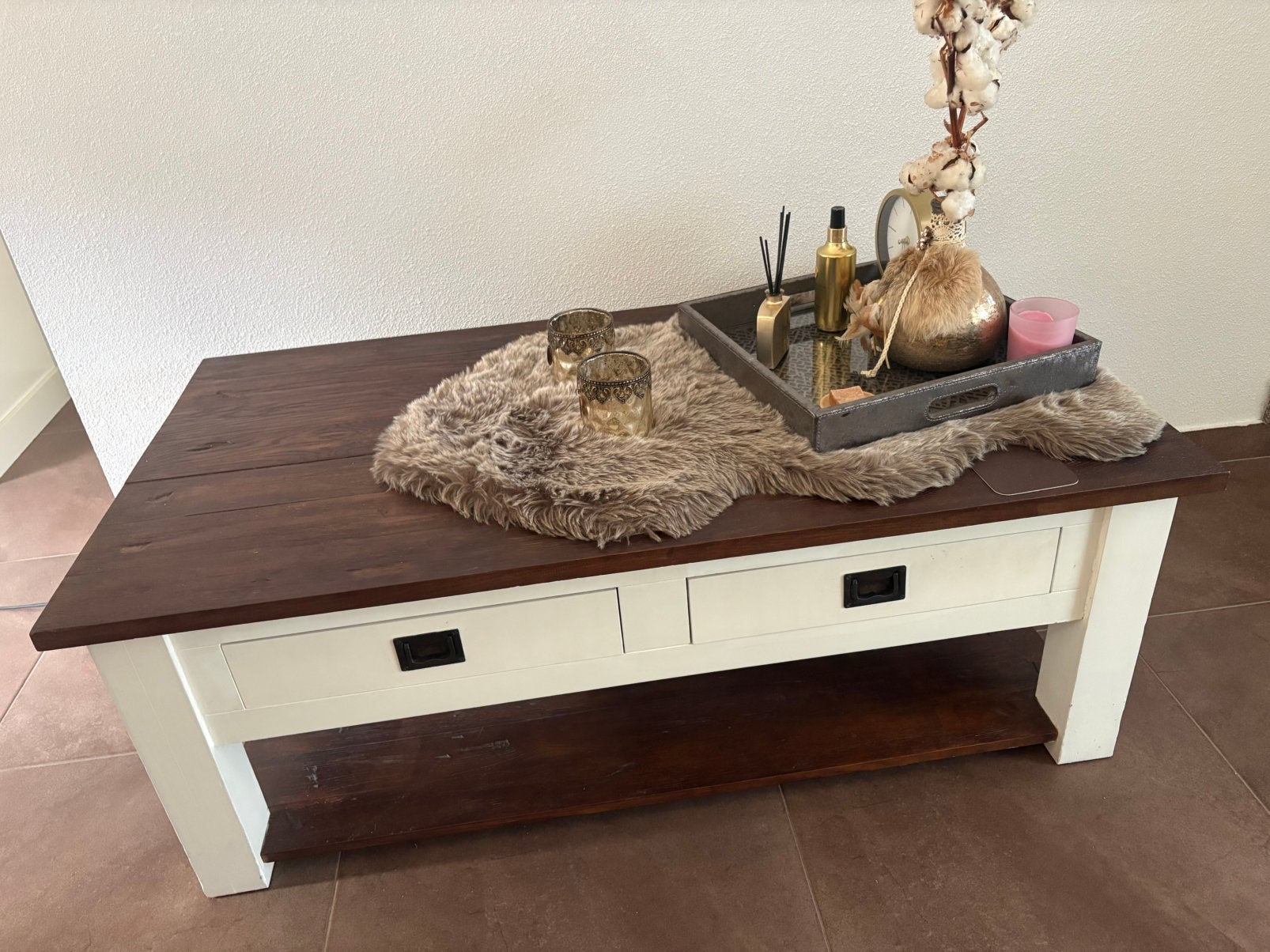 Salon tafel & bij zet tafeltje, Ophalen, Gebruikt, 100 tot 150 cm, 50 tot 100 cm