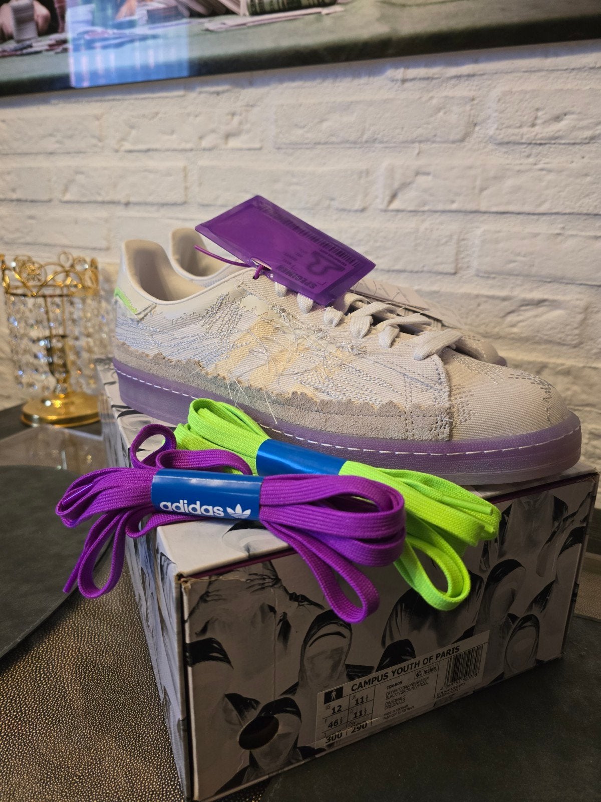 Adidas Campus Youth of Paris - maat 46.5 - Nieuw in doos, Overige kleuren, Nieuw, Ophalen of Verzenden, Sneakers of Gympen