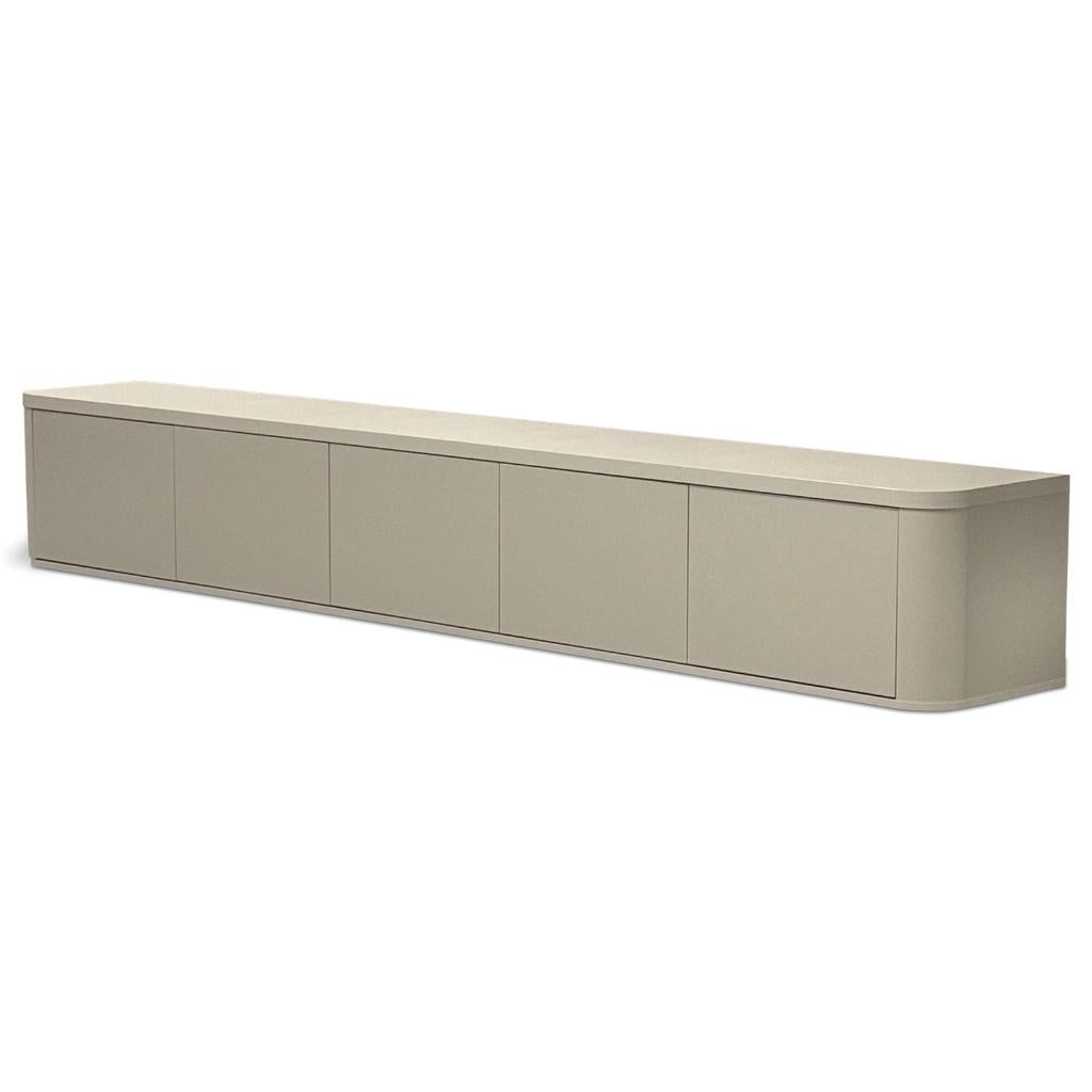 Foto 4 van Japandi tv dressoir kast meubel taupe 270cm