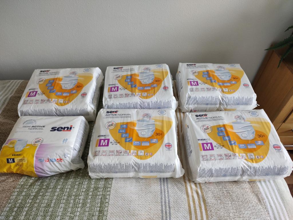 6 pakken incontinentie broekjes /nieuw /seni active normal M, Diversen, Verpleegmiddelen, Ophalen, Nieuw