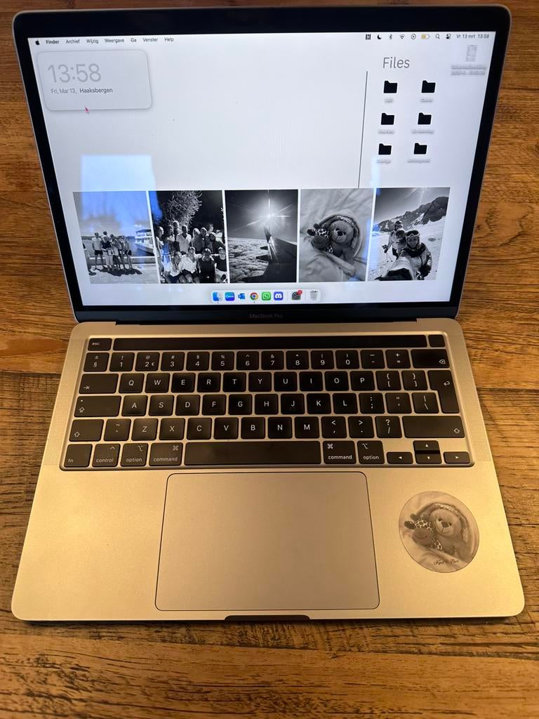 MacBook Pro, 13-inch, 2020, 16 GB RAM geheugen, 1TB opslag, MacBook Pro, 1 TB of meer, Qwerty, 13 inch