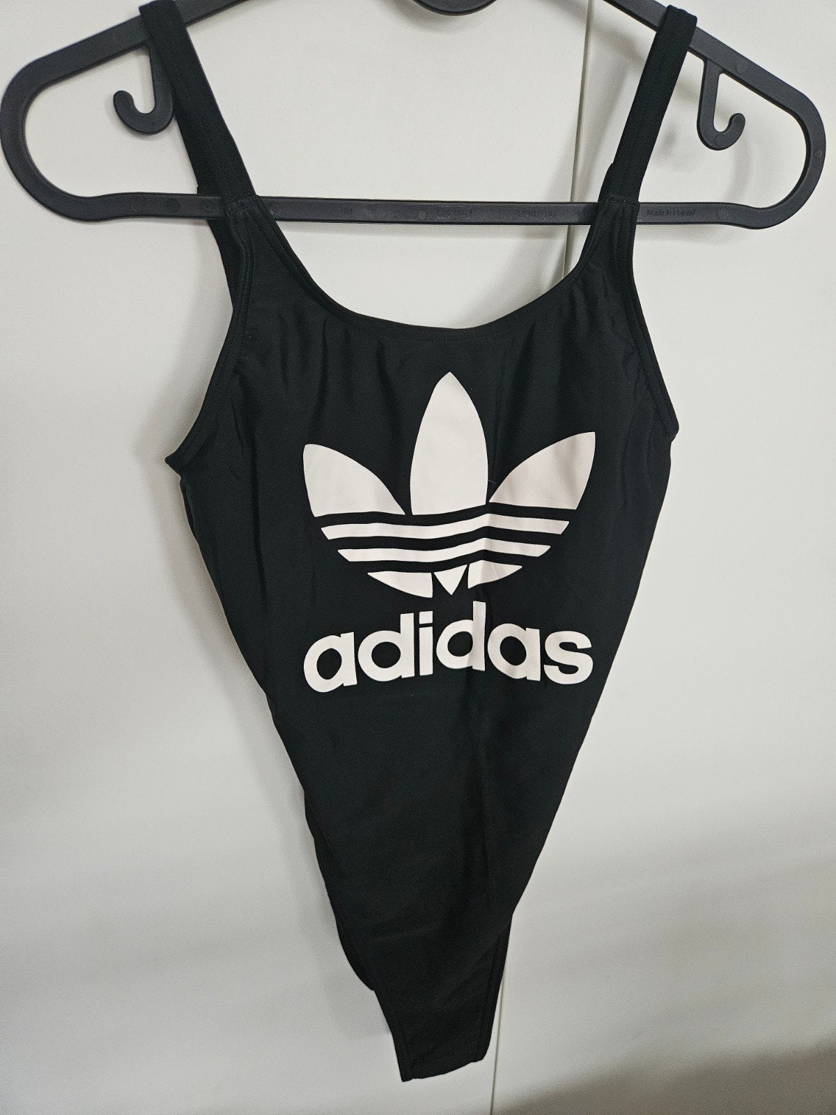 Adidas Badpak Zwart met Groot Logo - Maat XS, Adidas, Zwart, Badpak, Ophalen of Verzenden