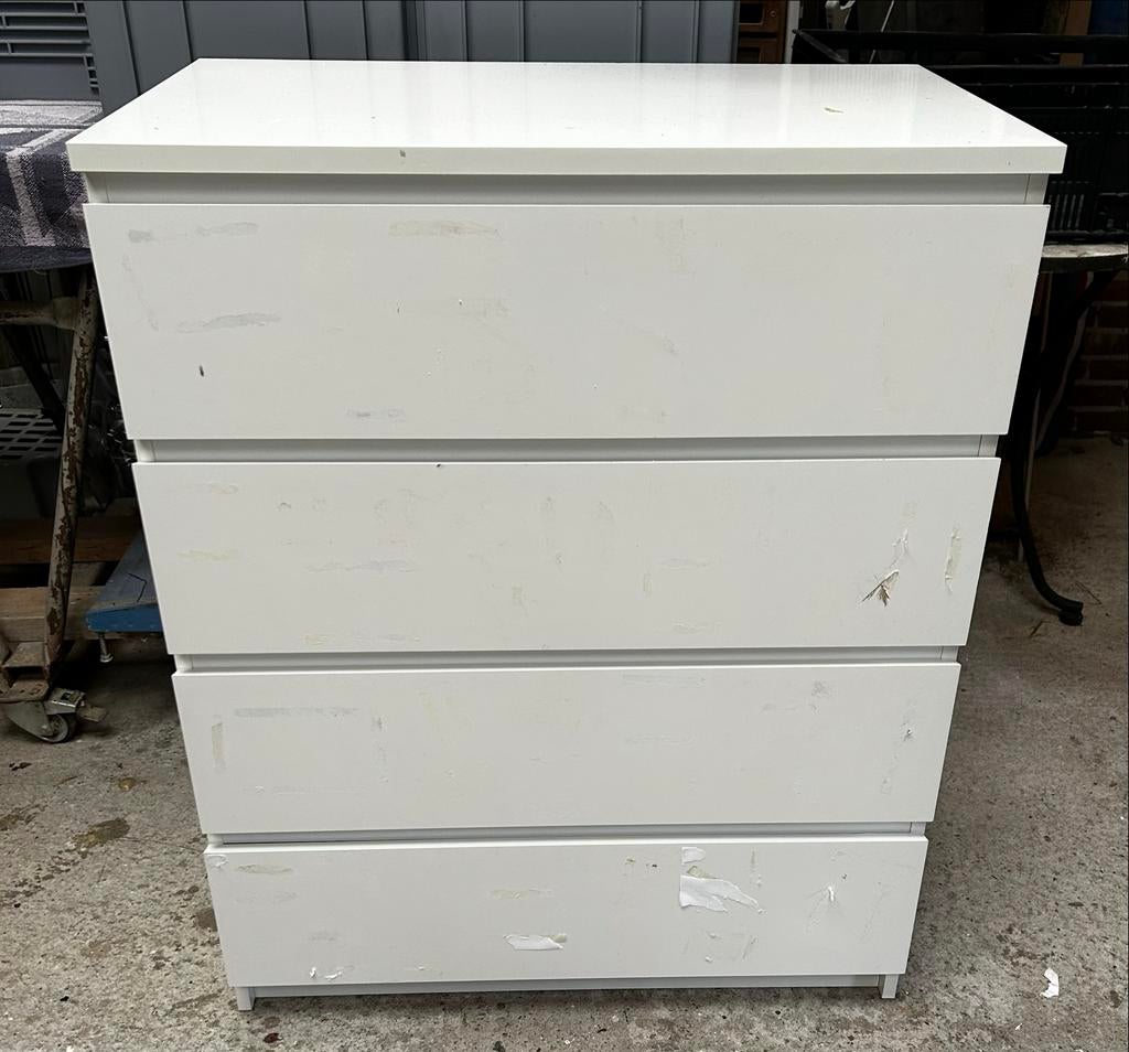IKEA Malm ladekast met 4 lades - Gebruikt, Huis en Inrichting, Kasten | Ladekasten, Ophalen, 50 tot 100 cm, Zo goed als nieuw