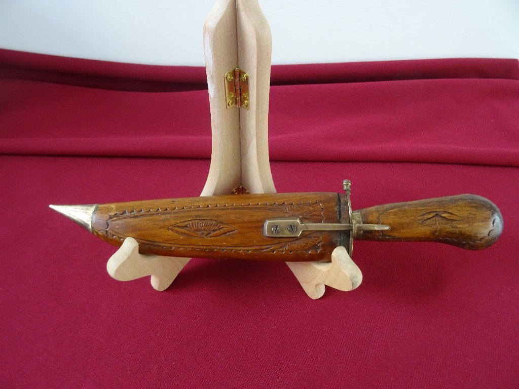 Vintage shibriya dolk India militair mes houten handvat, Ophalen of Verzenden, Landmacht, Nederland, Mes of Dolk