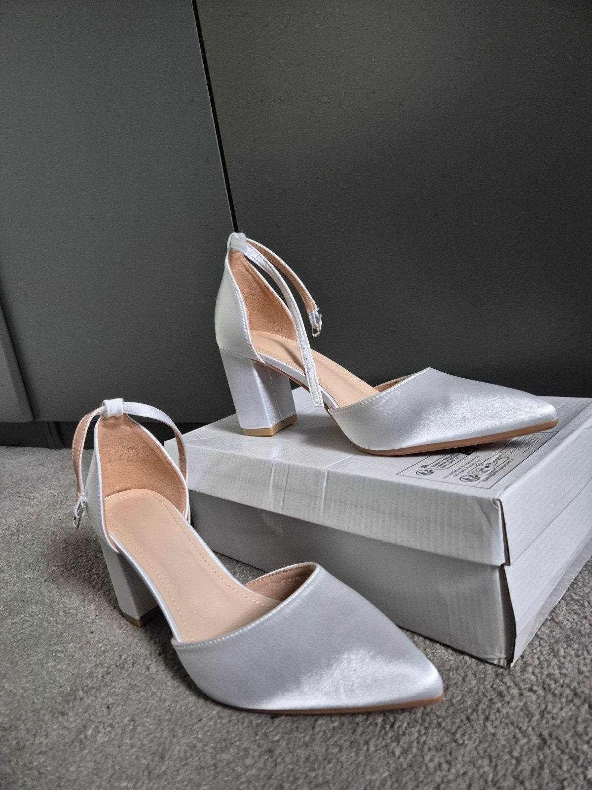 Elegante bruidsschoenen maat 40 - Wit, Pumps, Wit, Nieuw, Ophalen of Verzenden