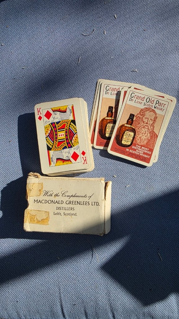 Vintage speelkaarten Grand Old Parr Whisky - Macdonald, Verzamelen, Ophalen of Verzenden, Speelkaart(en)