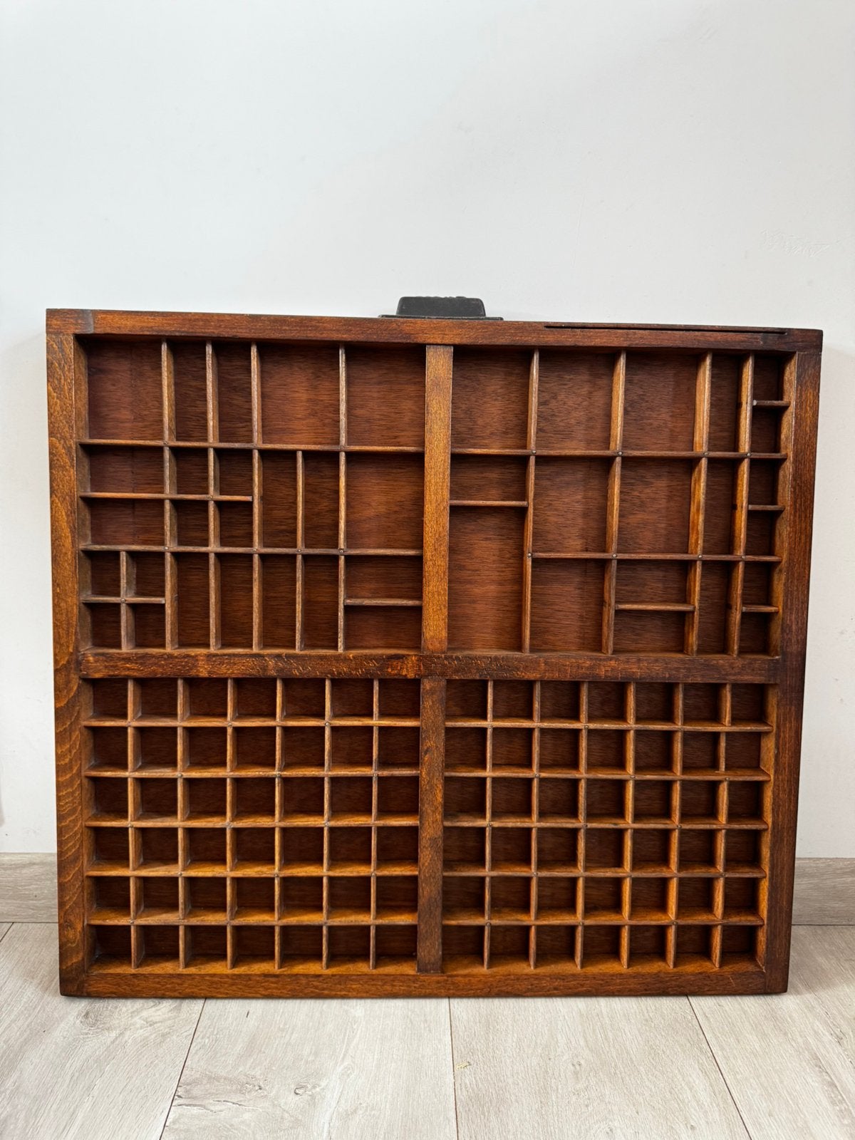 2 Vintage houten letterbakken, Ophalen, Zo goed als nieuw, Minder dan 150 cm, Minder dan 100 cm