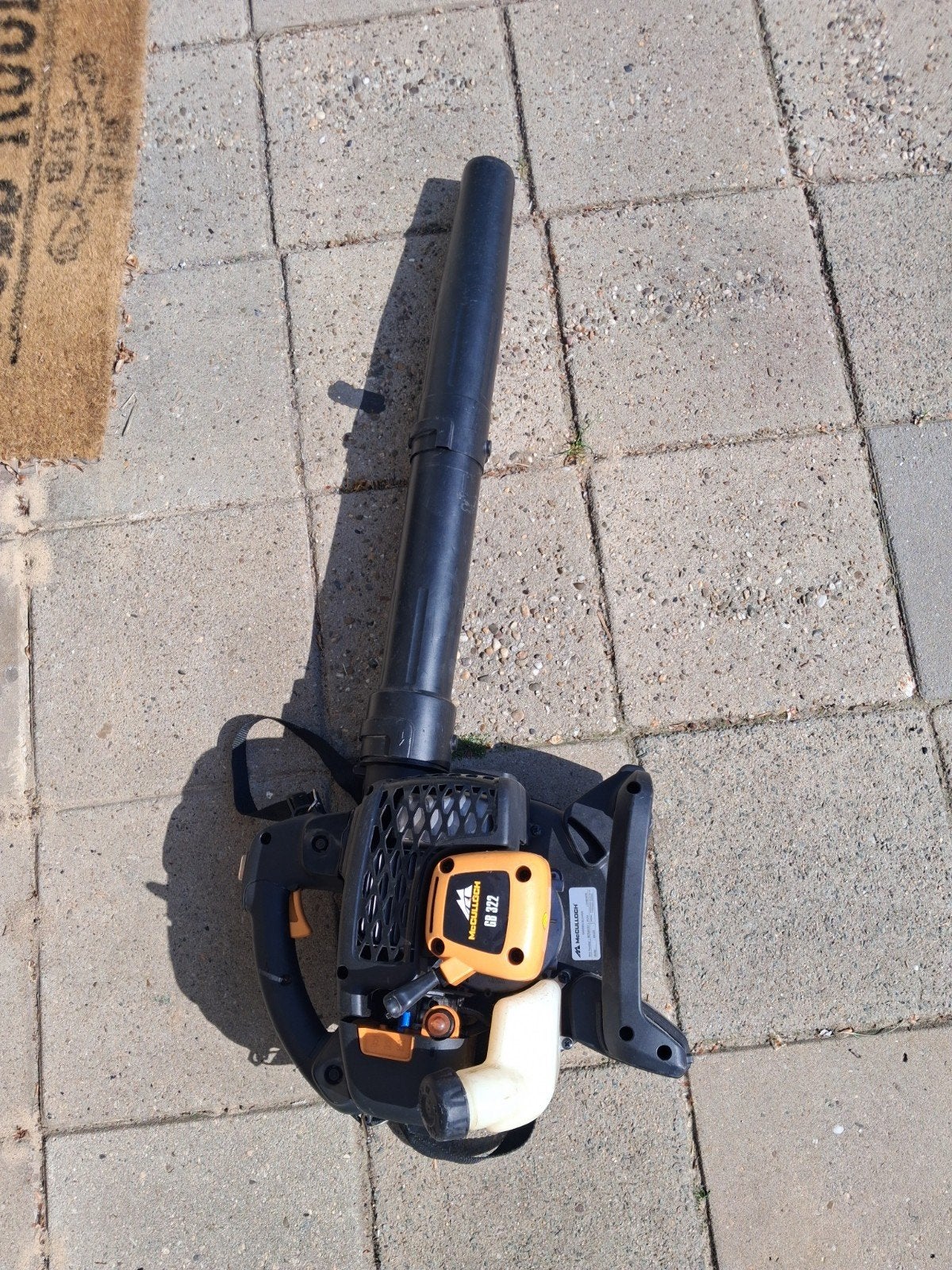 (Bieden)McCulloch GB 322 Benzine Bladblazer, Tuin en Terras, Ophalen, Benzine, Gebruikt, Handgedragen