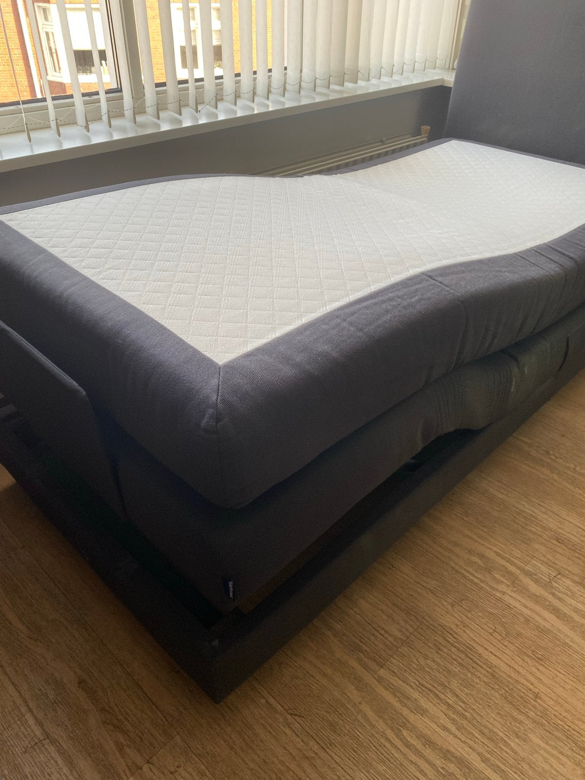 Elektrisch verstelbare boxspring 90x200, Ophalen, 90 cm, Eenpersoons, 200 cm