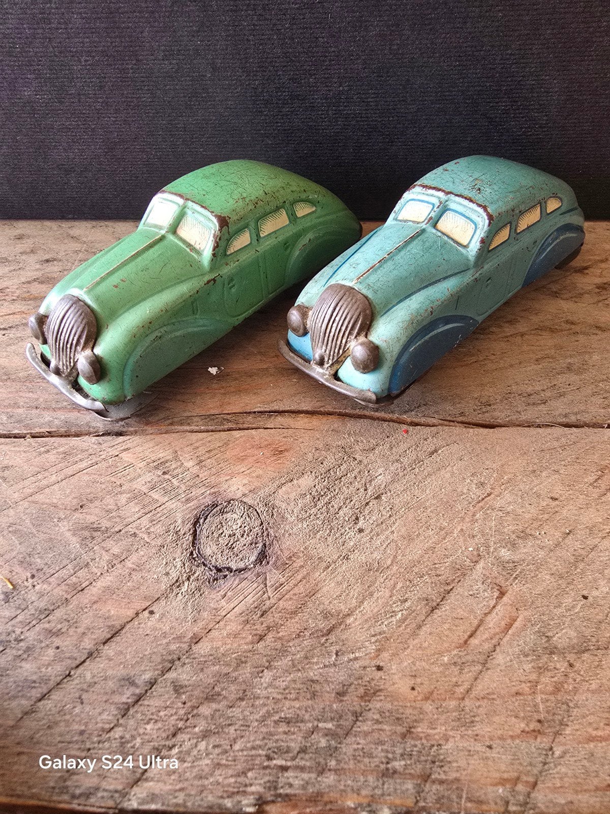 1940's D.R.P TIN LITHO WIND-UP CAR U.S., Ophalen of Verzenden