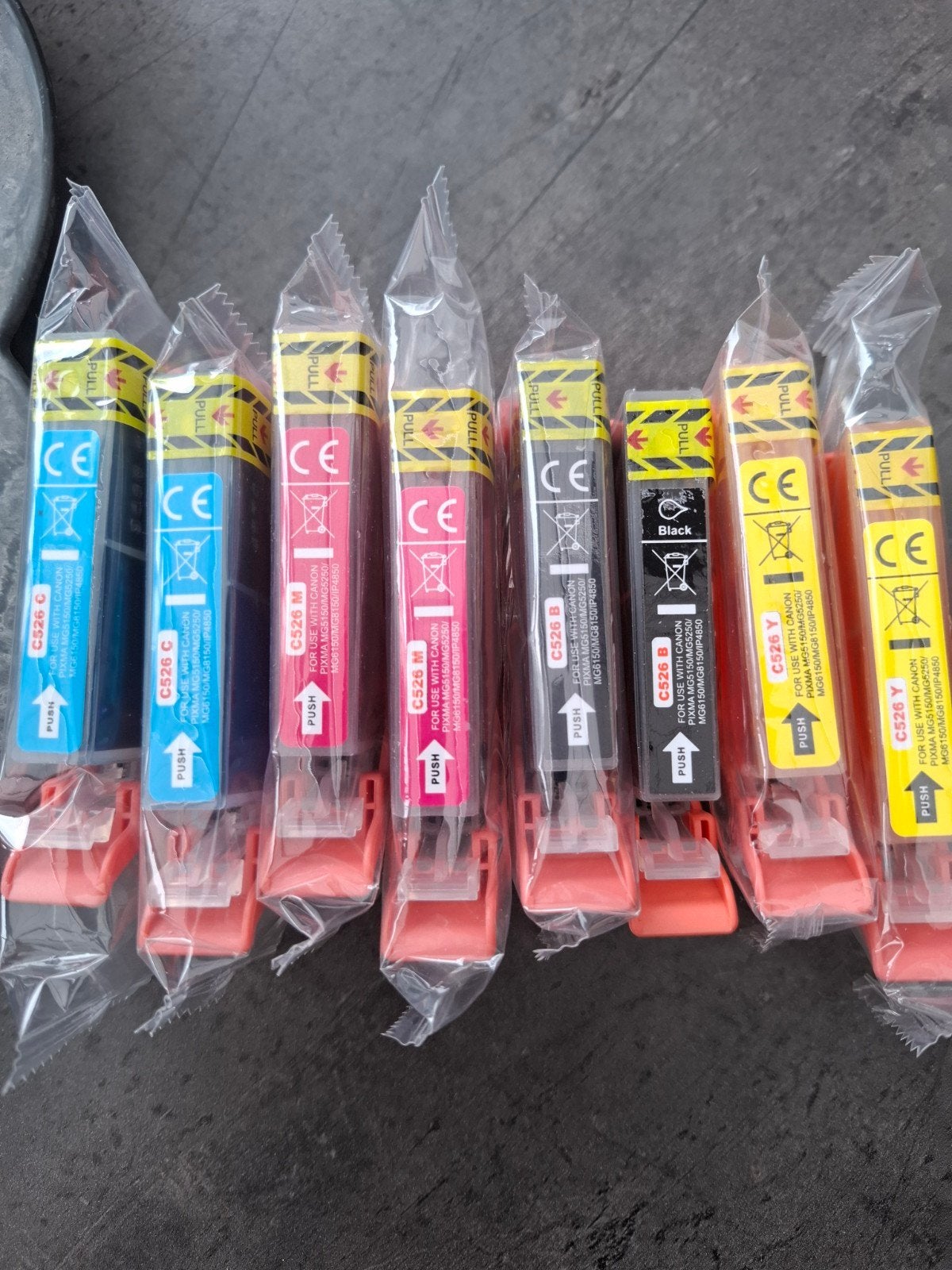 Inktpatronen C526 C, M, B, Y voor Canon printers, Ophalen of Verzenden