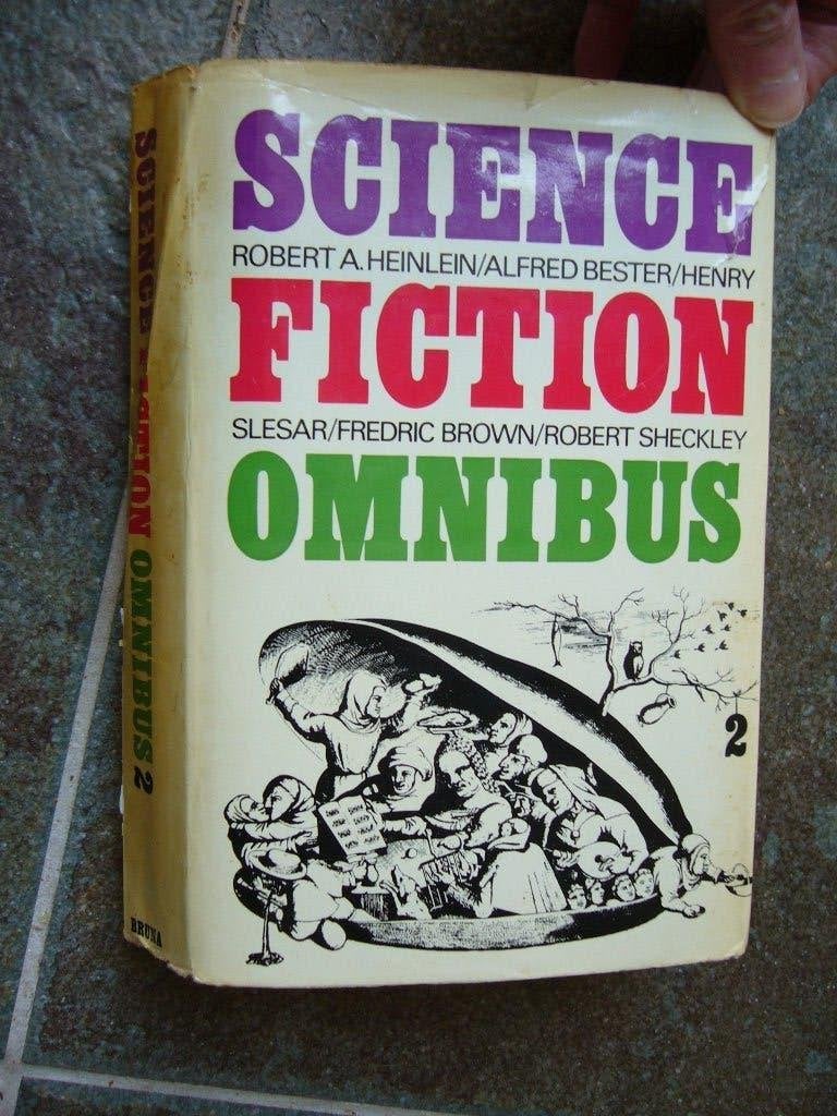 Bruna SF omnibus Brown Marsbewoners Heinlein Jerry mens, Ophalen of Verzenden, Gelezen, Robert Heinlein  Alfred Bester Fredric Brown Shleckley Slesar