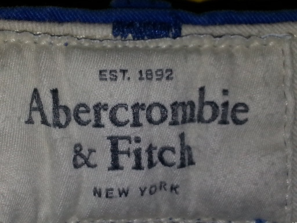 Abercrombie Fitch Broek met blauwe  kleur maat 33/32