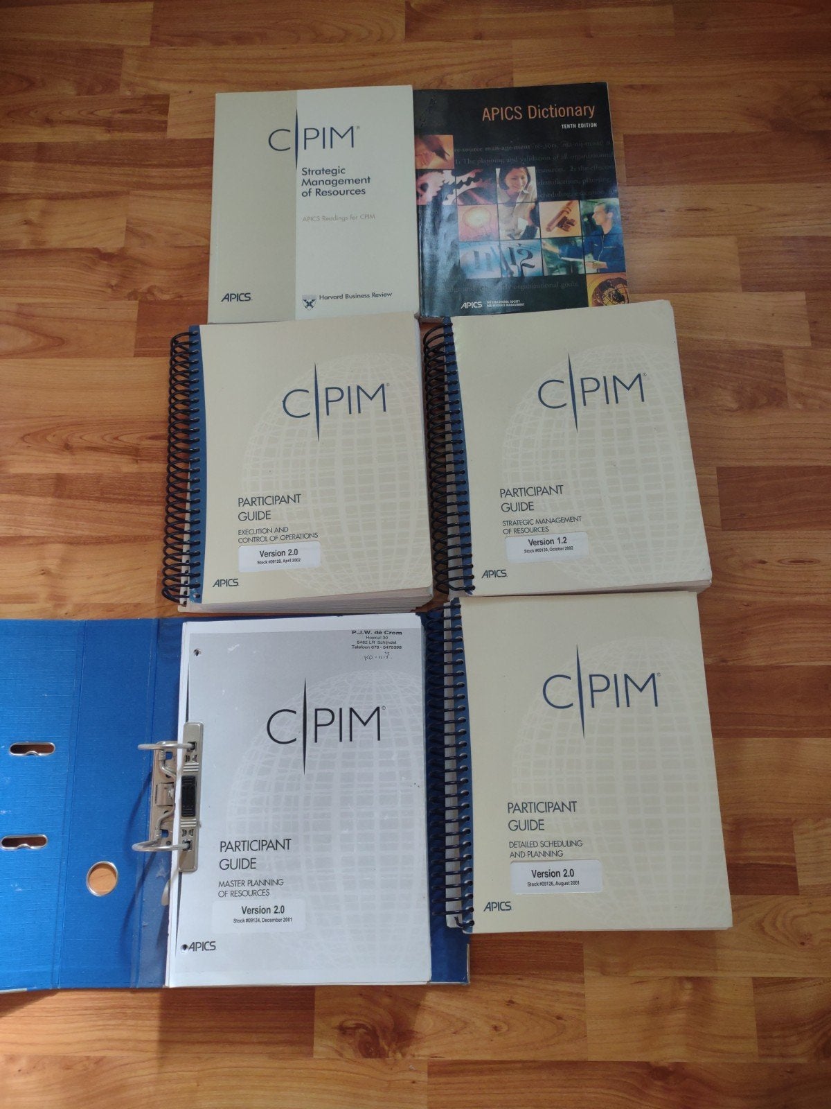 APICS CPIM Studiemateriaal, Ophalen, Zo goed als nieuw, HBO, APICS