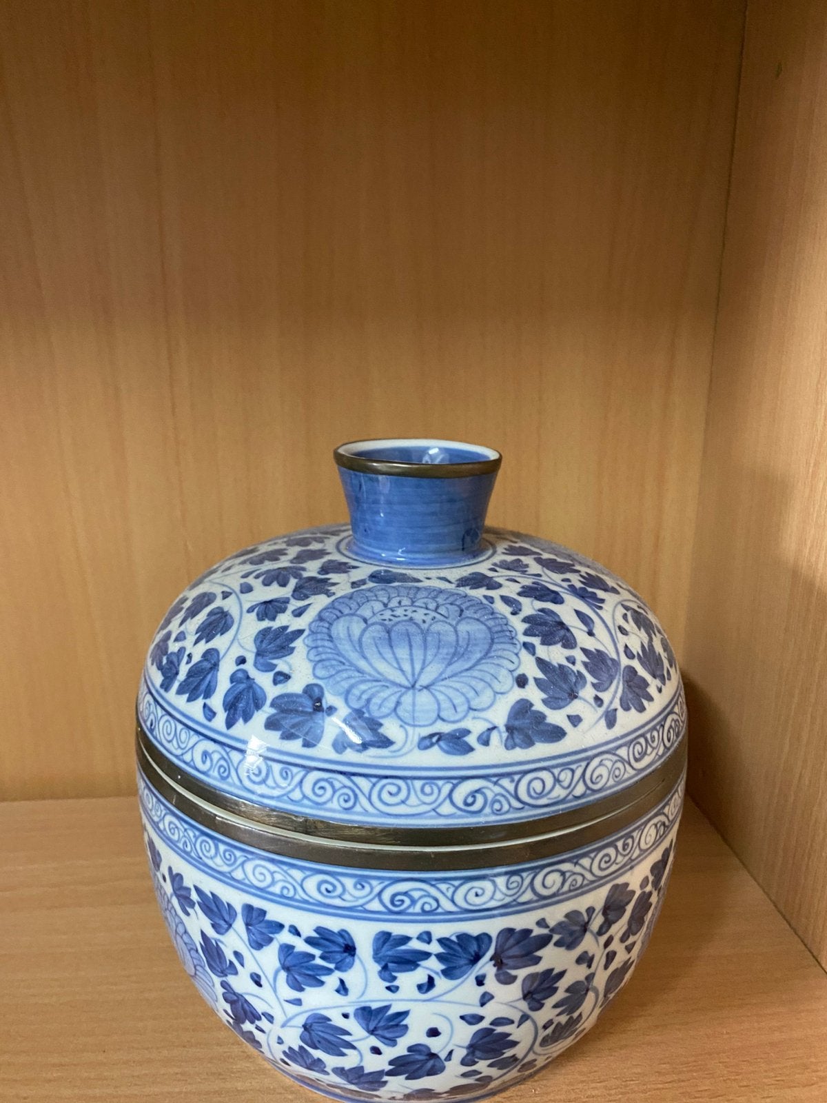 delfsblauwe pot met deksel, Antiek en Kunst, Ophalen of Verzenden
