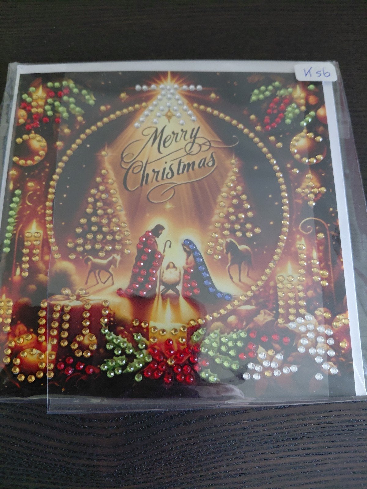 Diamond painting kerstkaart 5+1 gratis, Ophalen, Nieuw, Kerst