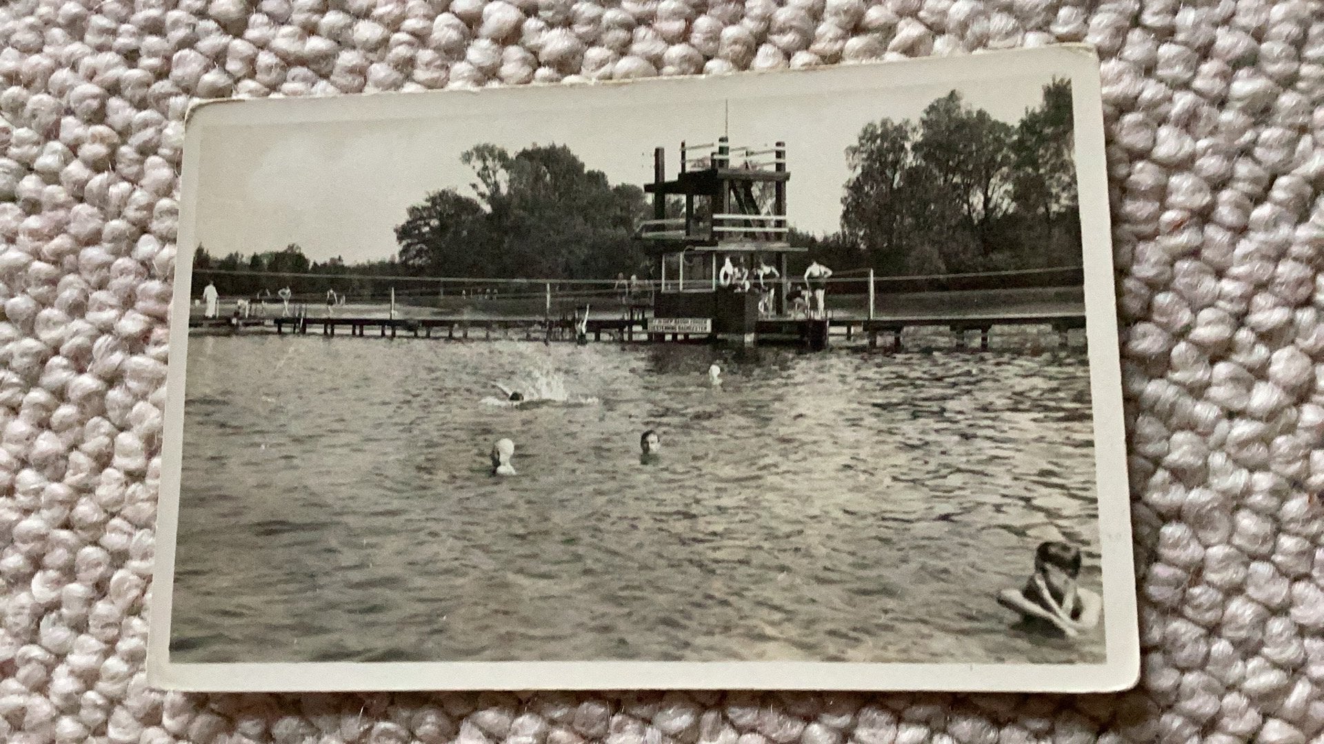Ansichtkaart Winterswijk Zwembad. 991, Ophalen of Verzenden, 1940 tot 1960, Ongelopen, Gelderland