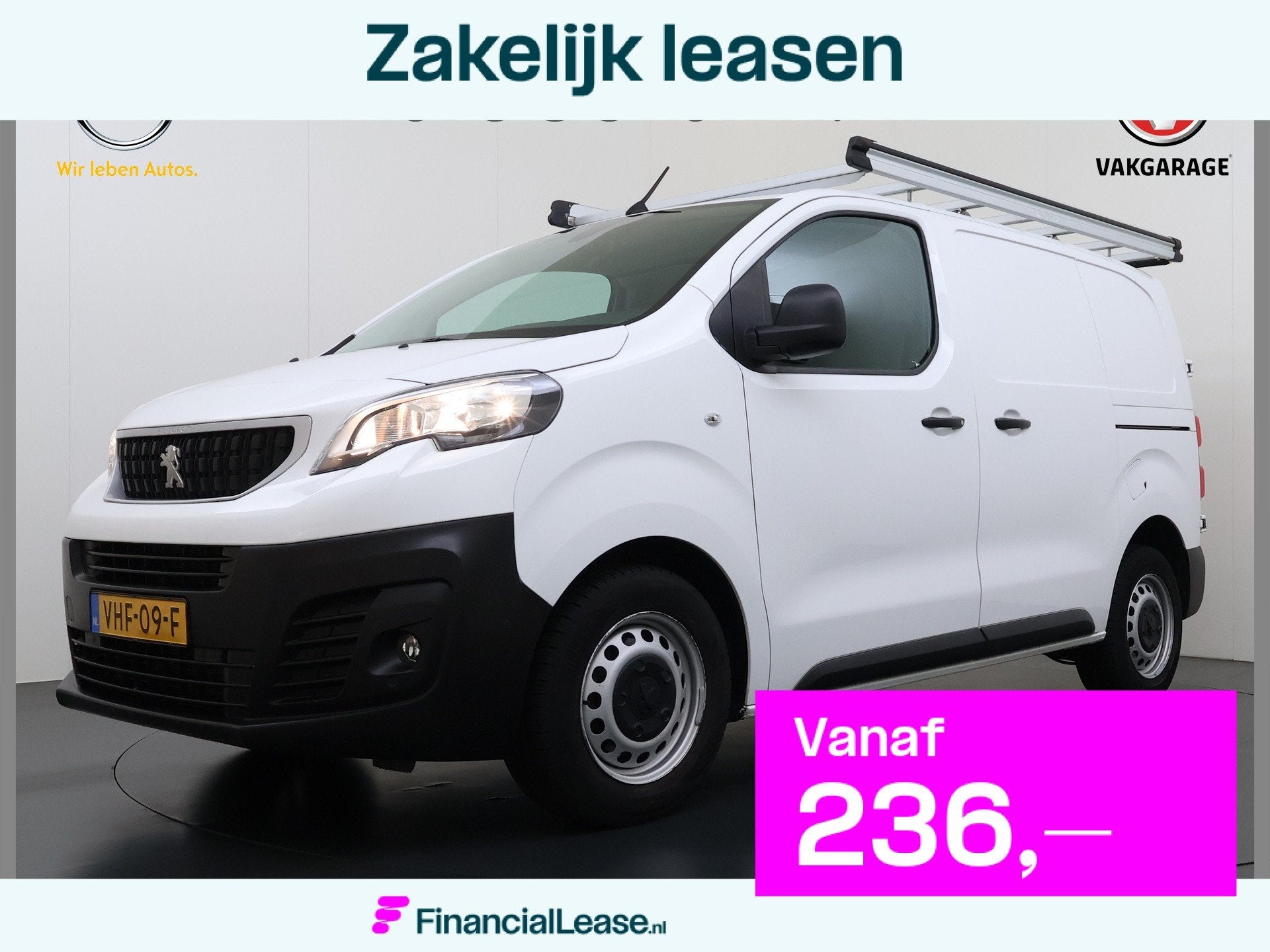 Peugeot Expert 2.0HDI 123PK 3-Persoons Euro 6 Imperiaal 2X S, Voorwielaandrijving, Gebruikt, 4 cilinders, Leder en Stof
