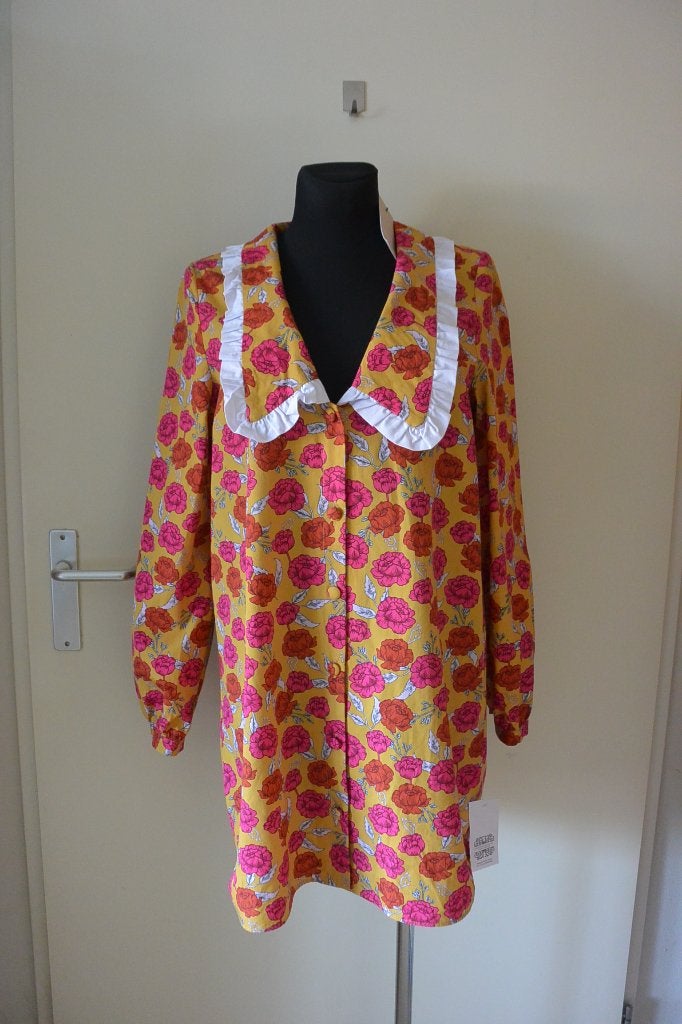 Never Fully Dressed blouse jurk 40 geel roze NIEUW, Maat 38/40 (M), Nieuw, Ophalen of Verzenden, Roze
