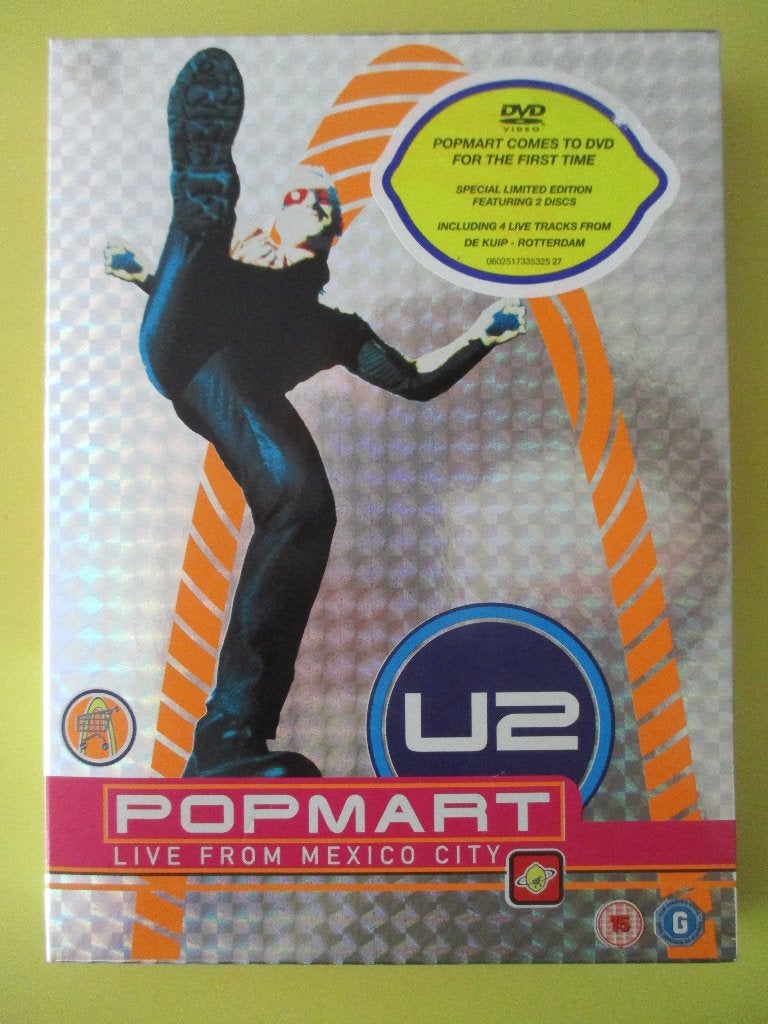 U2 - Popmart - Live from Mexico City - 2 DVD SET, Cd's en Dvd's, Alle leeftijden, Ophalen of Verzenden, Zo goed als nieuw