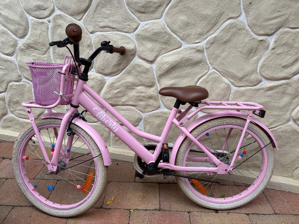 Meisjes fiets roze 20 inch, Fietsen en Brommers, Ophalen, Gebruikt, Cortego Liberty, Schijfrem
