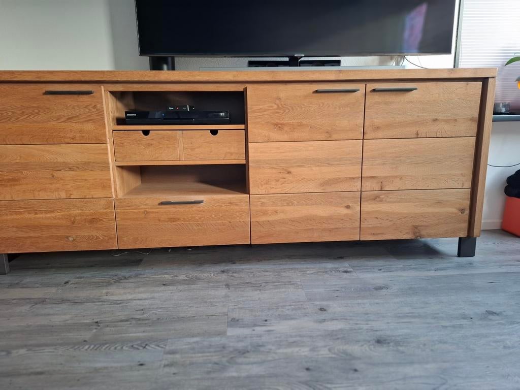 Henders&hazel masief houten dressoir, Huis en Inrichting, Kasten | Dressoirs, Ophalen of Verzenden, 25 tot 50 cm, 200 cm of meer