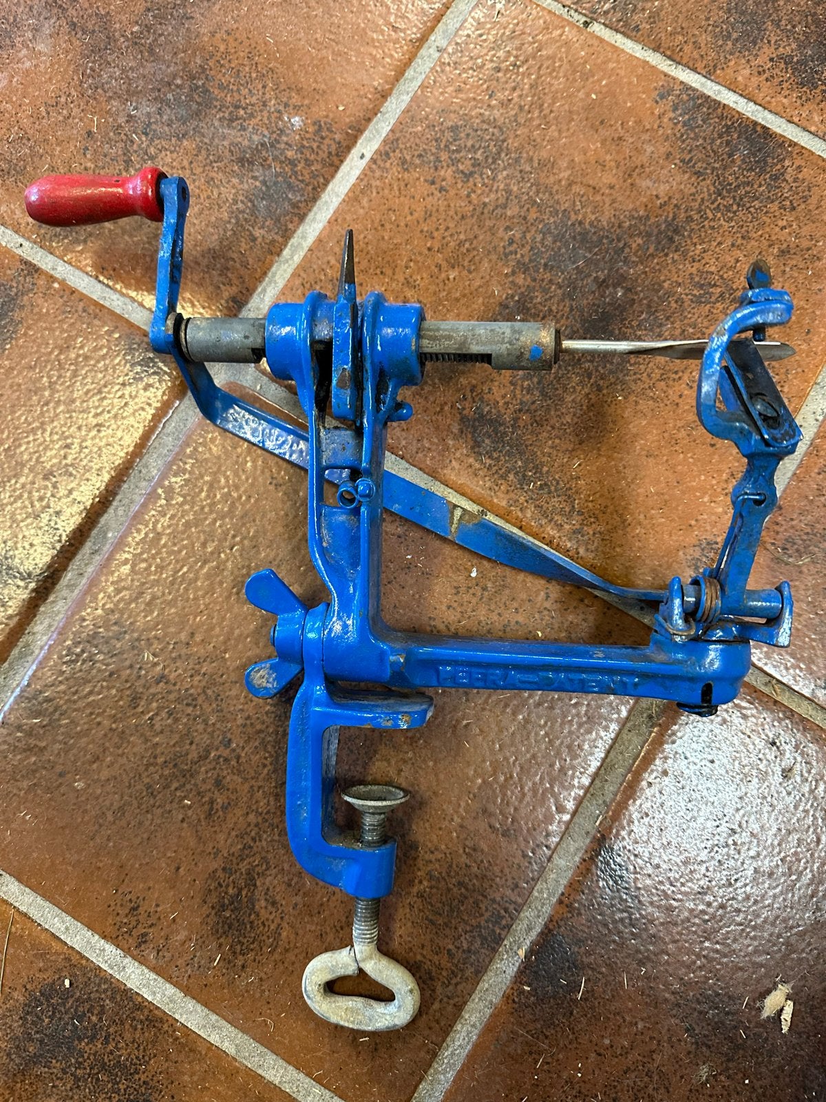 Vintage Gebra-Patent appel- en aardappelschiller, Antiek en Kunst, Ophalen
