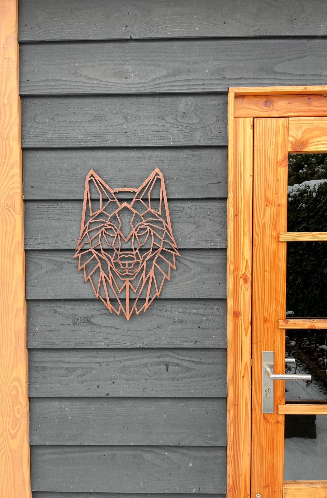 Wolf cortenstaal, tuinwanddecoratie, Ophalen of Verzenden, Nieuw