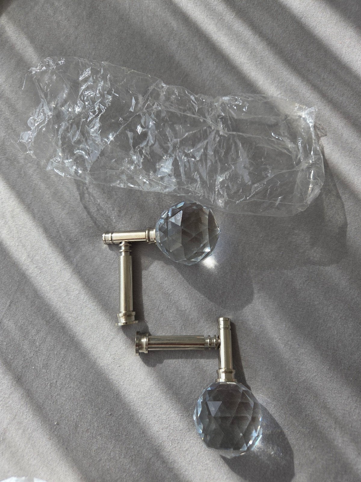 Nieuwe kristallen wandhaken voor gordijnen, Overige materialen, Met haken, Nieuw, Ophalen of Verzenden