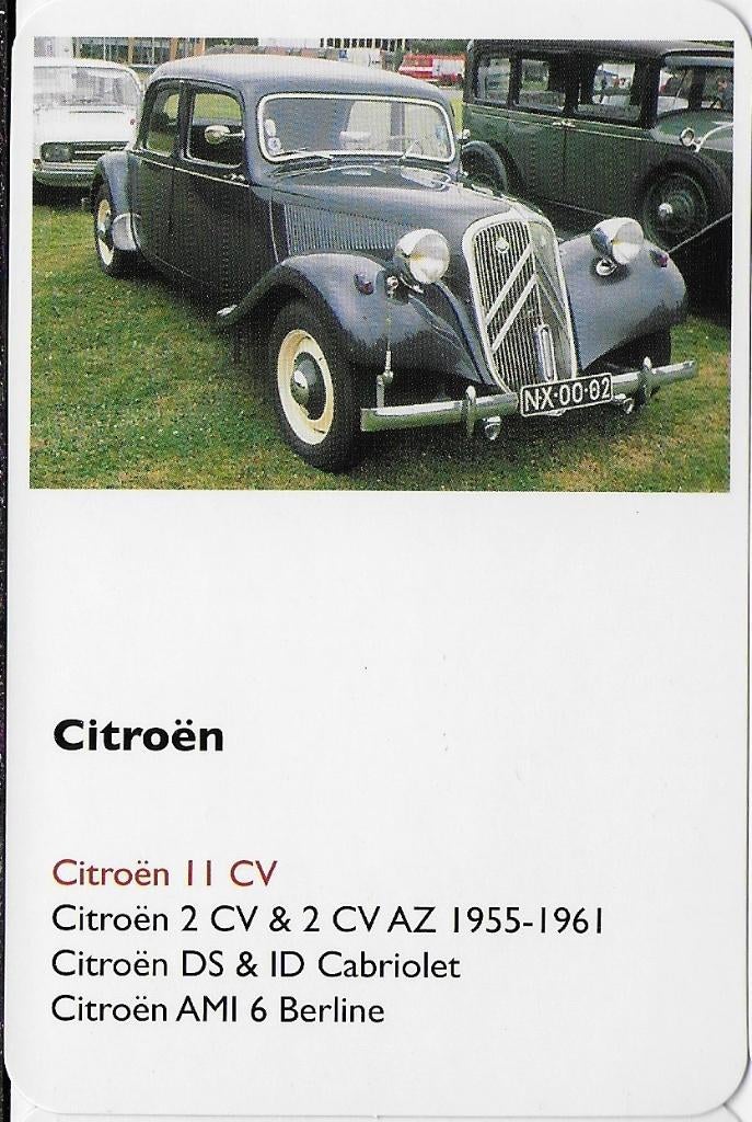 A10 autokaartje citroën 11 cv, Ophalen of Verzenden, Zo goed als nieuw, Auto's