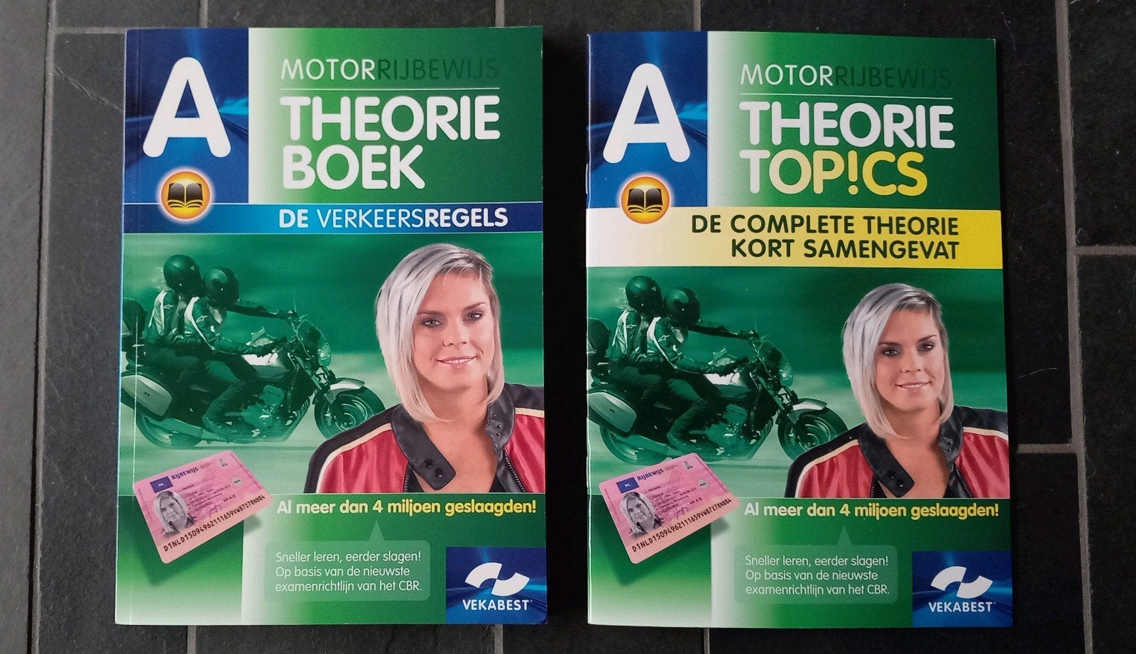 VekaBest Motorrijbewijs Theorie Boeken A & A Topics, Boeken, Ophalen of Verzenden, Zo goed als nieuw, Overige niveaus, VekaBest