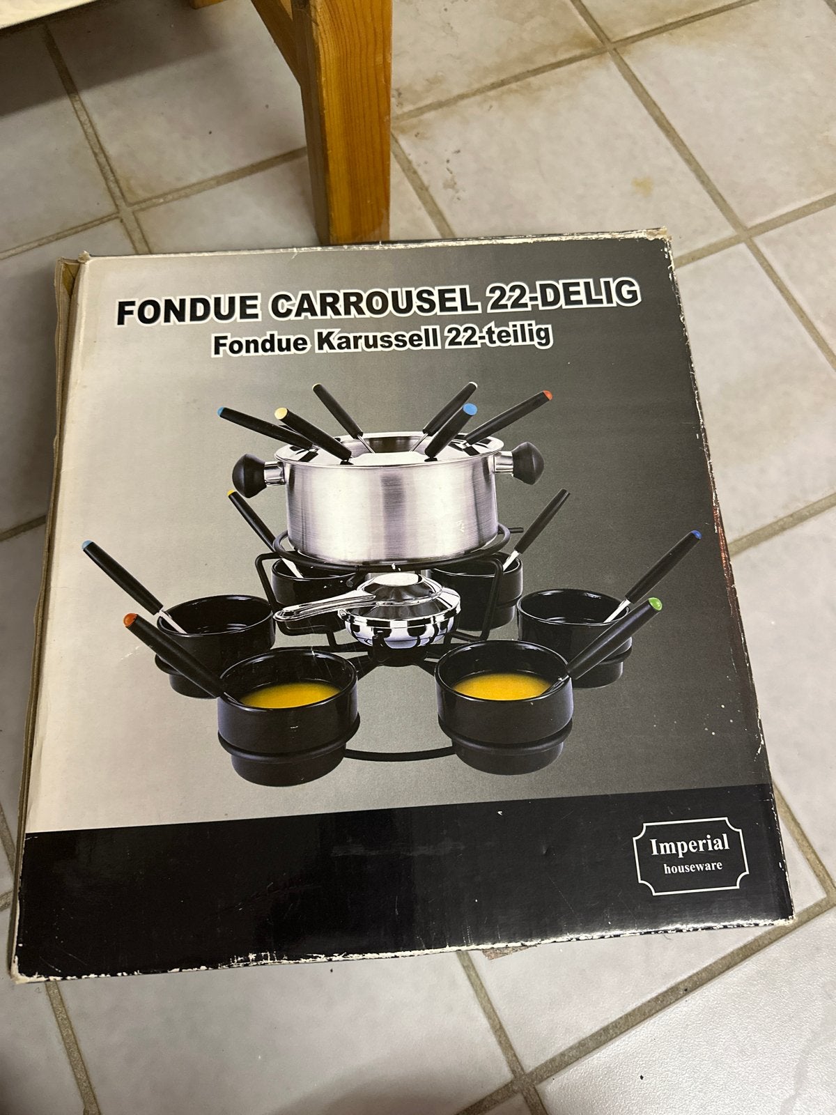 Fondue carrousel, Witgoed en Apparatuur, Ophalen of Verzenden, Brander, Fondueset
