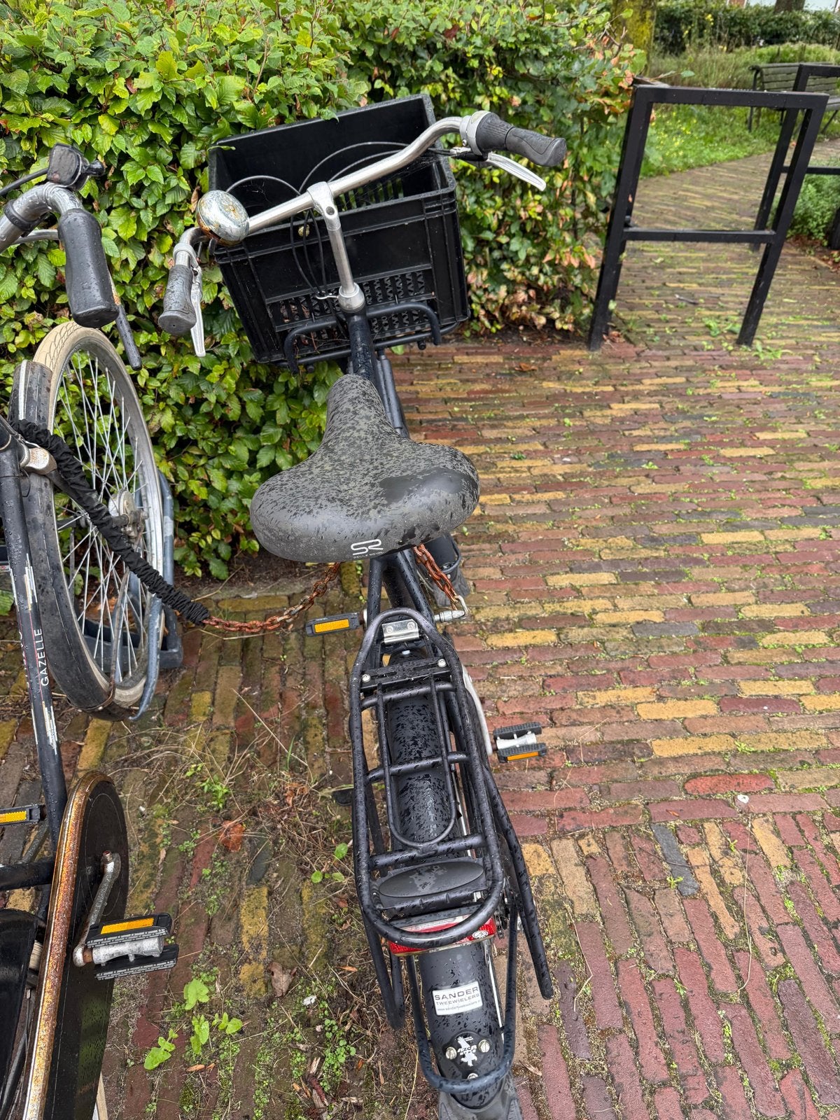 Gazelle stadsfiets met mand - Gebruikt, Fietsen en Brommers, Ophalen, Gebruikt, Gazelle