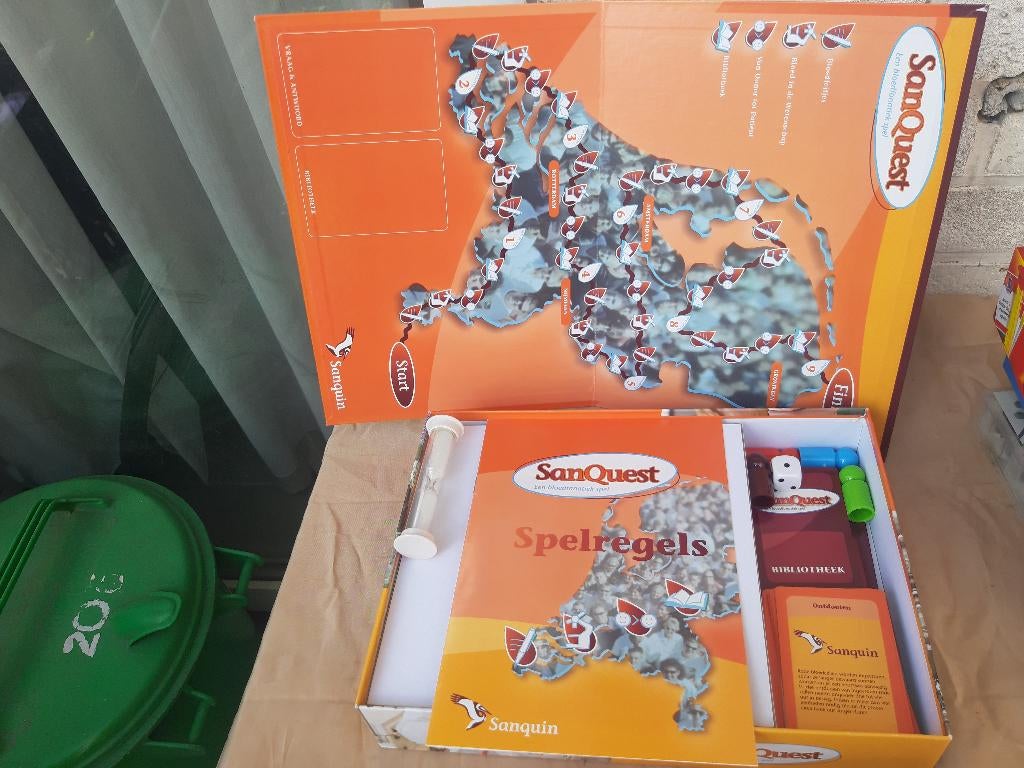 Woordenspel, SanQuest, 5 seconden of Scoltland Yard, Een of twee spelers, Ophalen, Zo goed als nieuw, Reisspel