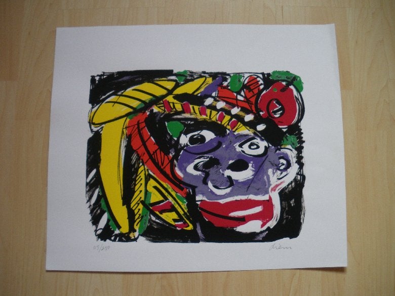 PETER DIEM zeefdruk - Banana Boat, Antiek en Kunst, Kunst | Litho's en Zeefdrukken, Origineel, Ophalen of Verzenden, Zeefdruk