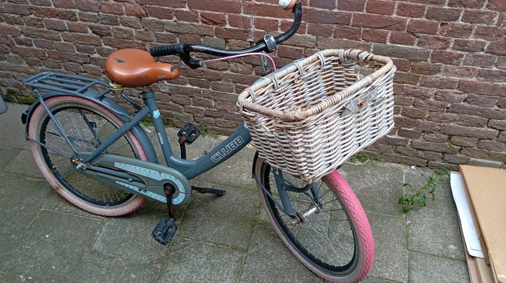 Alpina clubb meisjesfiets 22 inch, Fietsen en Brommers, Ophalen, Terugtraprem, Gebruikt, Handrem