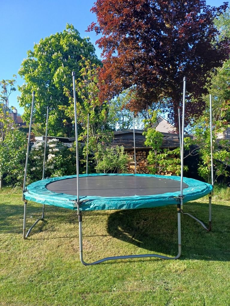 Grote Van Cranenbroek trampoline 3.65 met veel extra's, Ophalen, Gebruikt