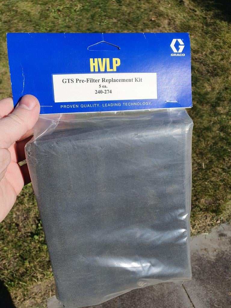 Splinternieuwe Graco HVLP GTS Pre-filters (5 stuks), Ophalen of Verzenden, Nieuw, Verfspuit of Verfpomp